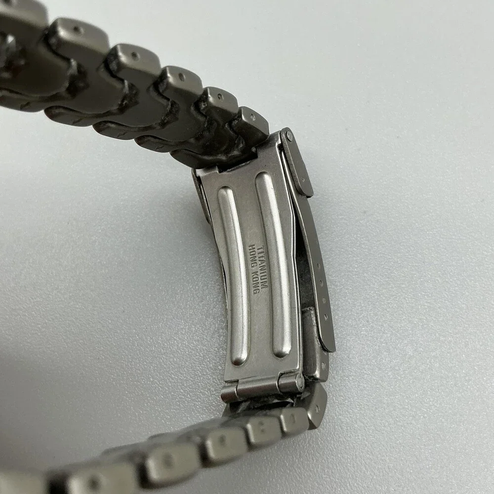 Bulova Marine Star Womens Watch 25mm White Dial Titanium NON RUNNING FOR PARTS